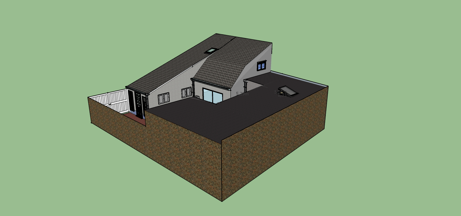 Rear aerial perspective